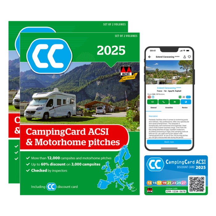 CampingCard ACSI & Motorhome Pitches 2025 English edition