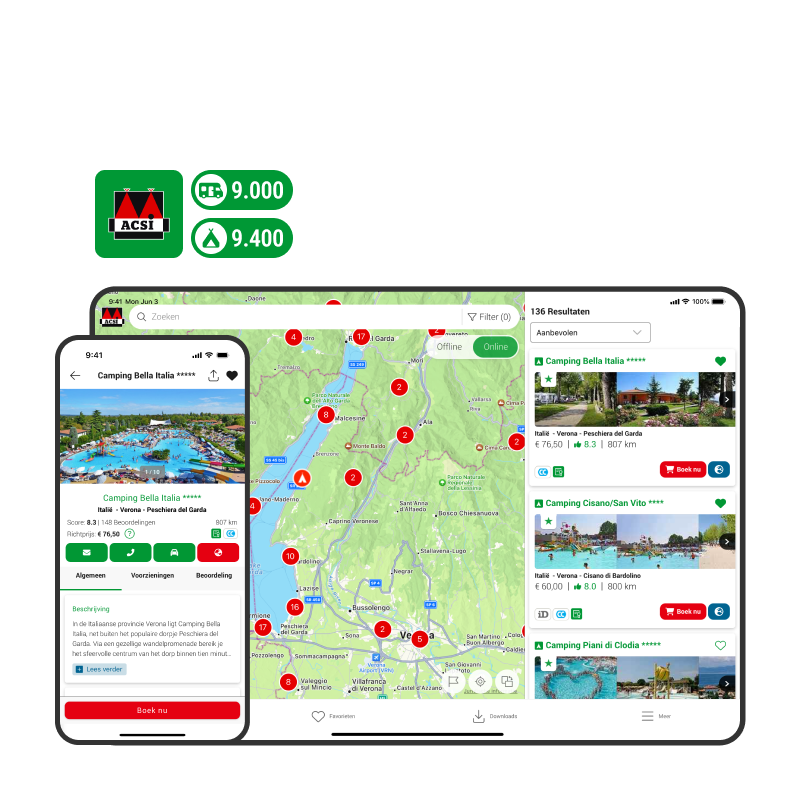 ACSI Campings Europa-app